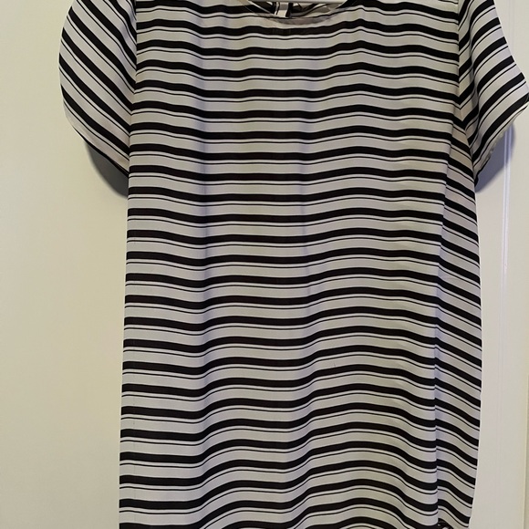 Striped black/white silk shirt - Picture 2 of 2